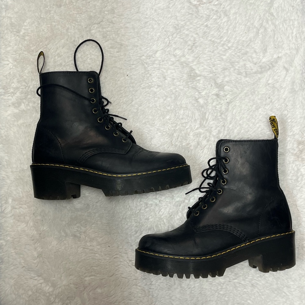 Doc Marten Boots with slight platform - Size 8 Women's
